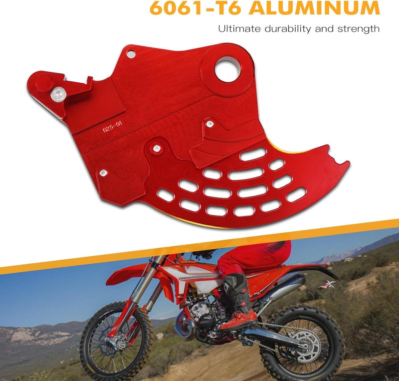 NICECNC Red Rear Brake Disc Shield Compatible with BETA 390/430/480RR 4T Enduro Racing 390/430/500RR-S 4T Xtrainer 300 2015-2024 See Fitment - Image 4